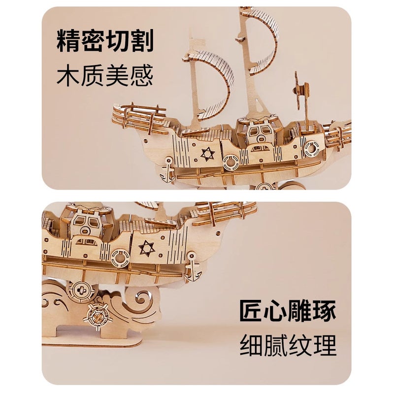 New Products Marine Sailing 3D Three-Dimensional Jigsaw Puzzle Assembled Model Certified Children'S Toys Diy Gift Ship Model - Image 3
